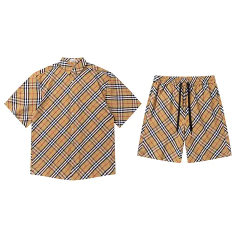 Burberry Check Shirt and Shorts Set
