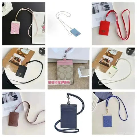 Fashionable Card Holders with Lanyards in Various Colors and Designs