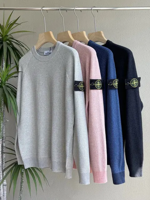 Stone Island Waffle Knit Sweaters