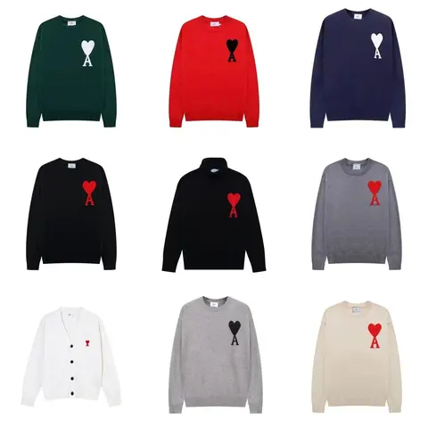 Ami Paris Heart Logo Sweaters Collection
