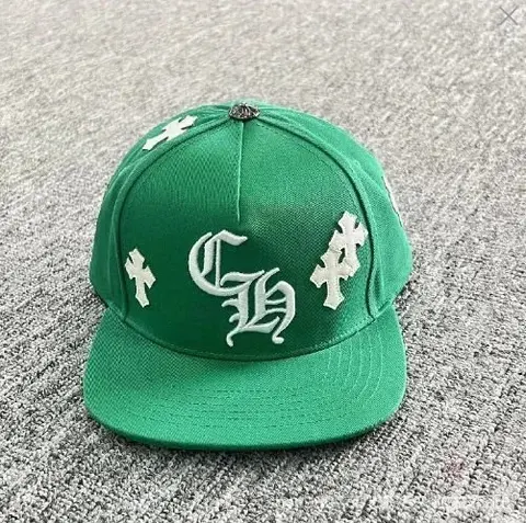 Green CH Cross Embroidered Snapback Hat