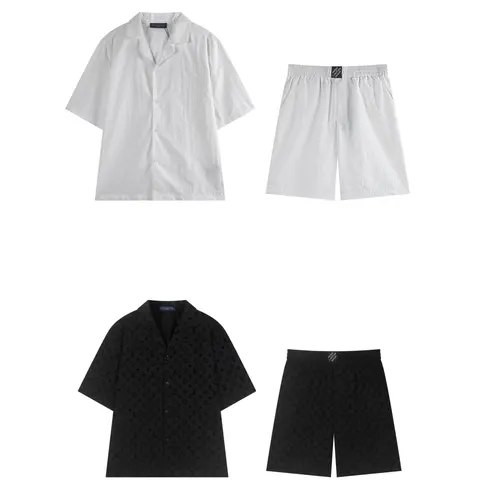 Louis Vuitton Monogram Short Sleeve Shirt and Shorts Set