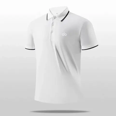 alo White Polo Shirt