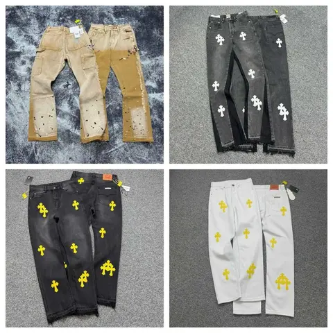 Cross Embroidered Denim Jeans Collection