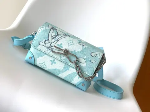 Louis Vuitton x KAWS Blue Monogram Crossbody Bag