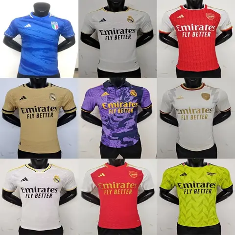 Adidas Real Madrid and Arsenal Football Jersey Collection