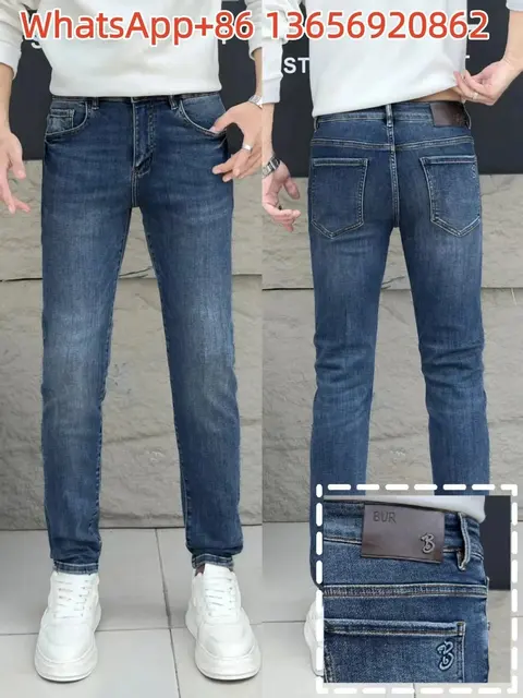 BUR Men's Slim Fit Blue Jeans