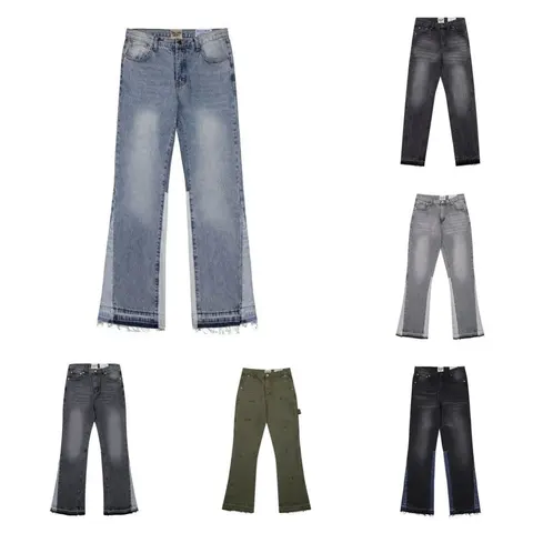 Collection of Wide-Leg and Cropped Denim Jeans