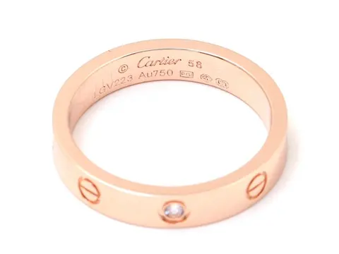 Cartier Love Ring in Rose Gold with Diamond