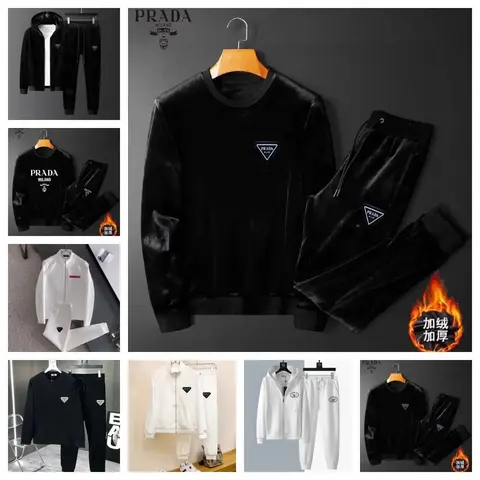 Prada Milano Velvet Tracksuit Set