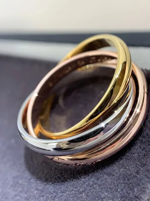 Stackable Gold Tone Rings Set