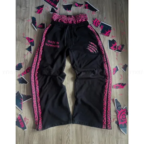 Made in Nowhere Black and Pink Track Pants