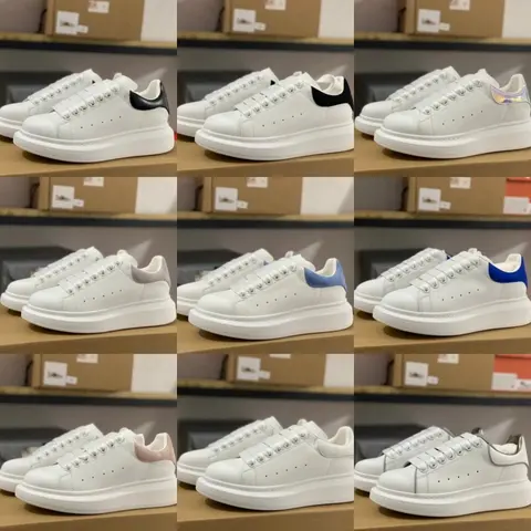 Alexander McQueen White Leather Sneakers Collection