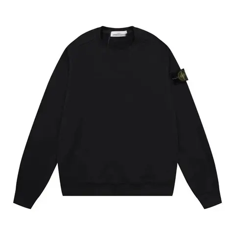 Stone Island Black Crewneck Sweatshirt