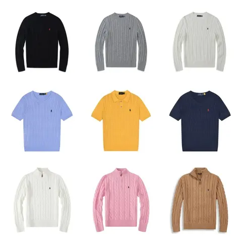 Ralph Lauren Knit Sweaters and Polos Collection