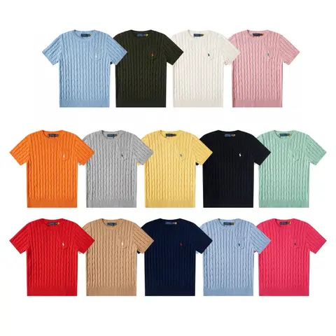 Ralph Lauren Cable Knit Short Sleeve Sweaters