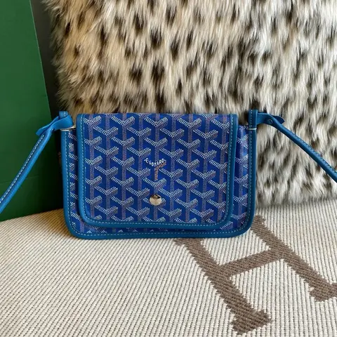 MCM Blue Monogram Crossbody Bag