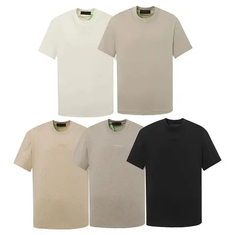 5-Pack Men's Crewneck T-Shirts in Neutral Colors