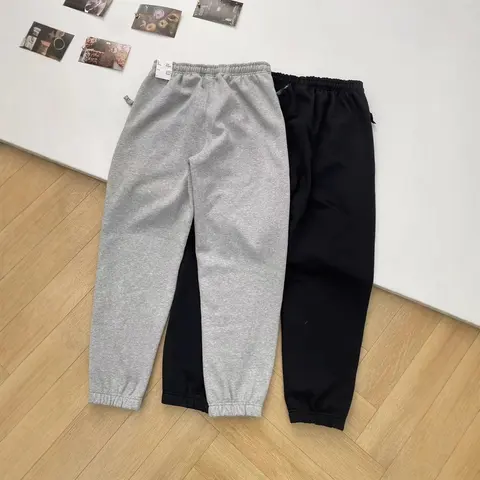 Unisex Gray and Black Jogger Sweatpants