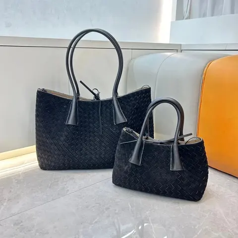 Bottega Veneta Intrecciato Leather Tote Bag Set