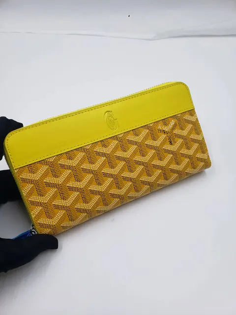 Goyard Yellow Monogram Long Wallet