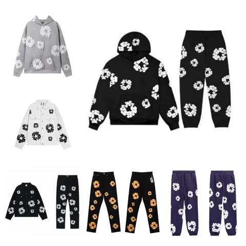 Floral Patterned Hoodies, Jackets, and Pants Collection