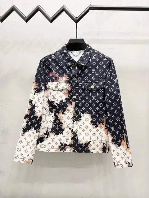 Louis Vuitton Monogram Denim Jacket with Burnt Effect