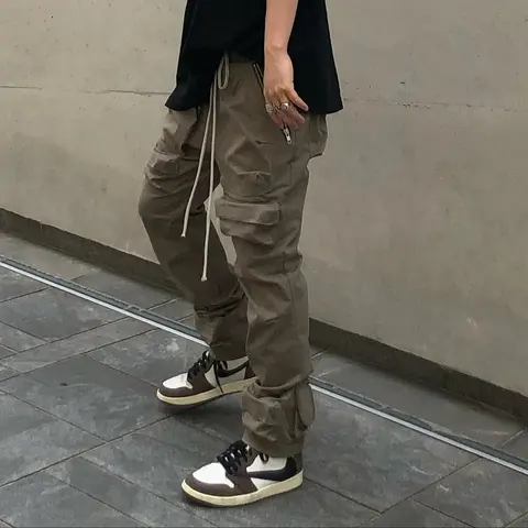 Cargo Pants with Drawstring Waist
