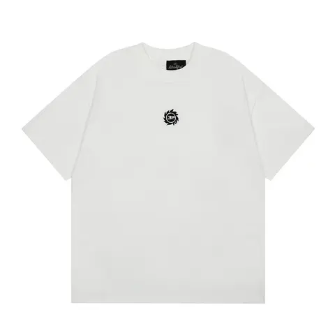 White T-Shirt with Black Logo