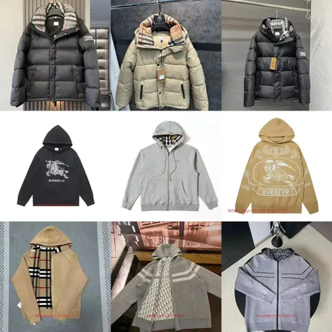 Burberry Collection - Puffer Jackets and Hoodies