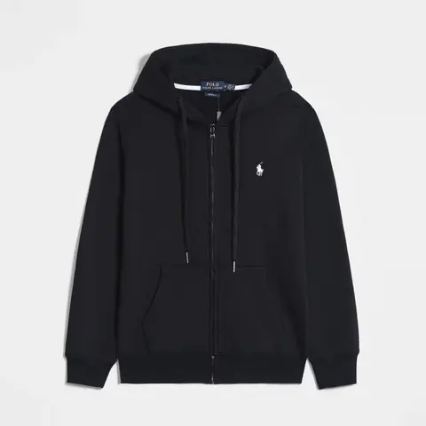 Polo Ralph Lauren Black Zip-Up Hoodie