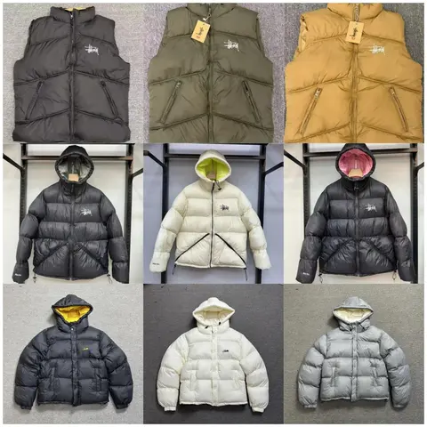 Stussy Puffer Jacket and Vest Collection