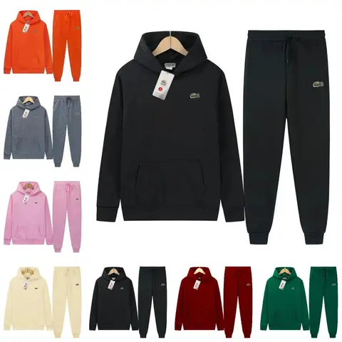 Lacoste Hoodie and Sweatpants Set