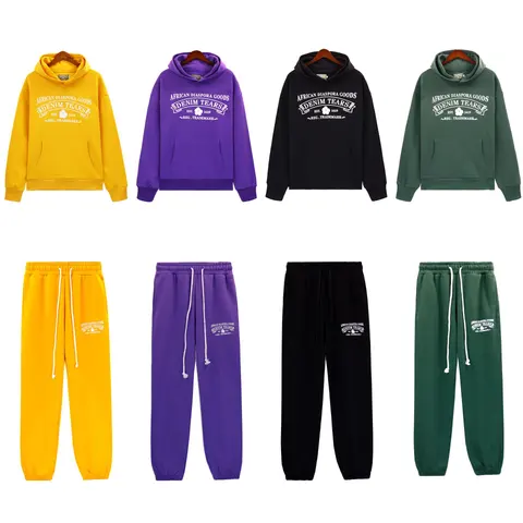 African Diaspora Goods Denim Tears Hoodie and Jogger Set
