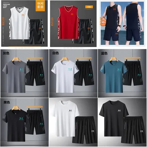 Under Armour Men's Athletic Shorts and T-Shirt Sets