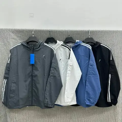 Adidas Lightweight Hooded Windbreaker Jacket Collection