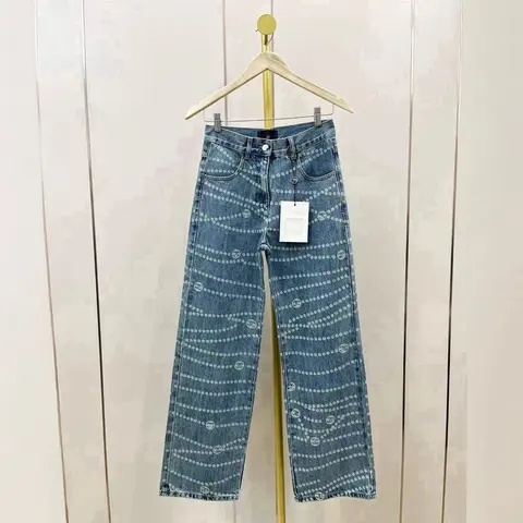 Gucci Patterned Denim Jeans