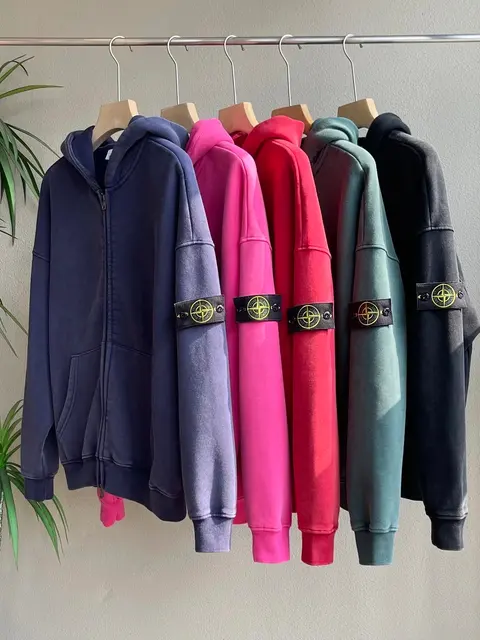 Stone Island Zip-Up Hoodie Collection