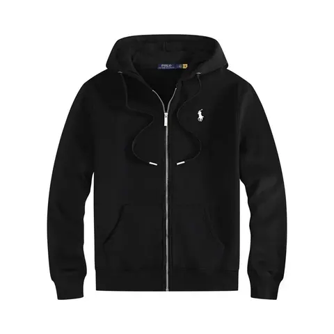 Polo Ralph Lauren Black Zip-Up Hoodie