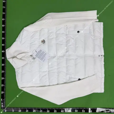 Moncler White Quilted Down Jacket
