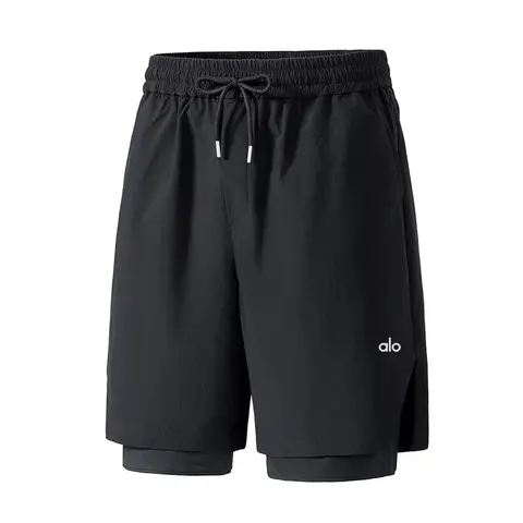 alo Yoga Men's Black Performance Shorts