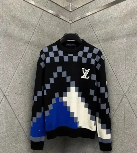 Louis Vuitton Pixel Pattern Knit Sweater