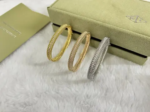 Mia T. Beaded Crystal Bangle Bracelets Set