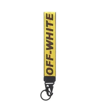 OFF-WHITE Yellow Woven Keychain