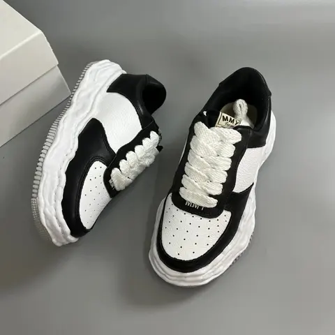 MMY Black and White Chunky Sneakers