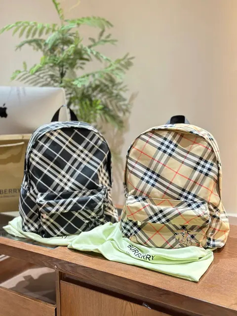 Burberry Check Pattern Backpacks