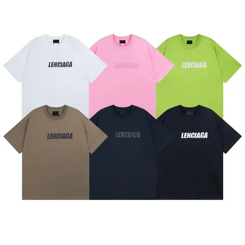 LENCIAGA Logo Print T-Shirts Collection