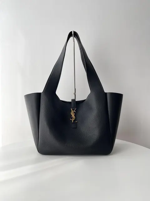 Saint Laurent Large Leather Tote Bag