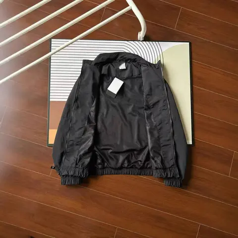 Black Windbreaker Jacket
