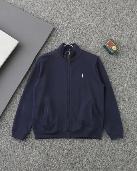 Ralph Lauren Navy Blue Full-Zip Sweatshirt